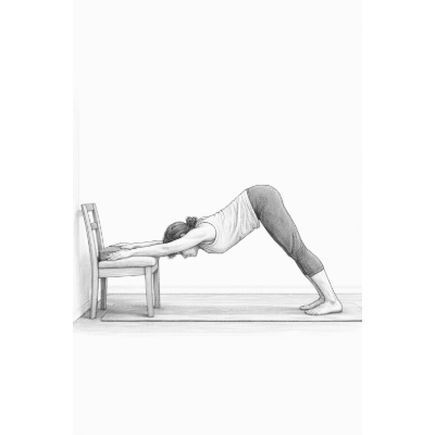 Herabschauender Hund