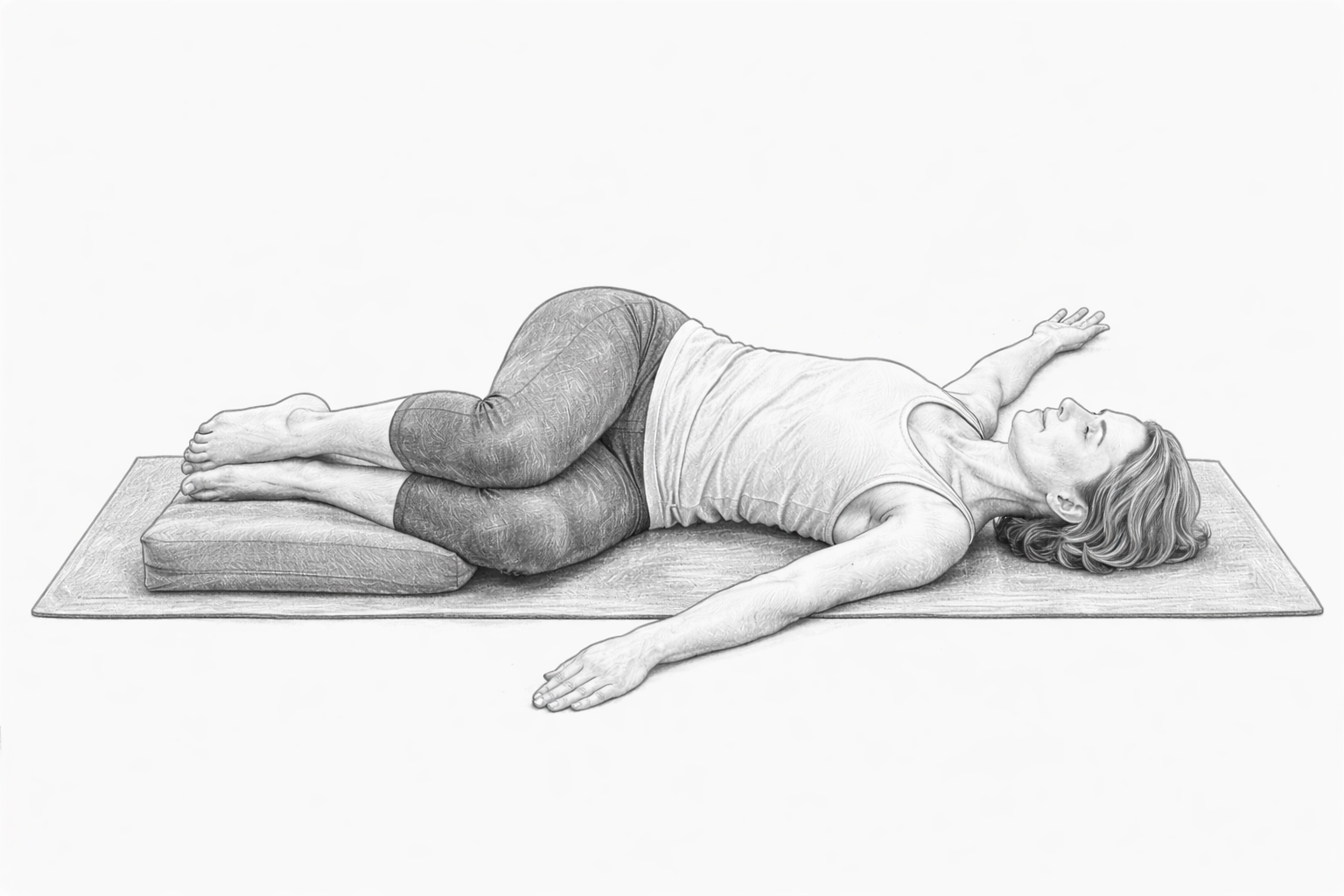 Liegende Bauchdrehung